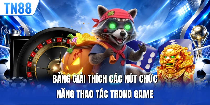 Bảng giải thích các nút chức năng thao tác trong game