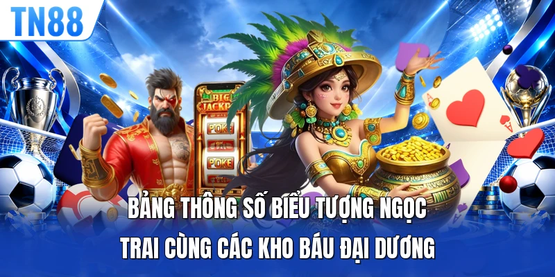 Bảng thông số biểu tượng ngọc trai cùng các kho báu đại dương 