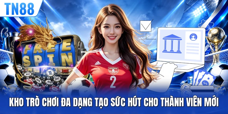 Kho trò chơi đa dạng tạo sức hút cho thành viên mới