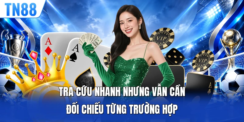 Tra cứu nhanh nhưng vẫn cần đối chiếu từng trường hợp